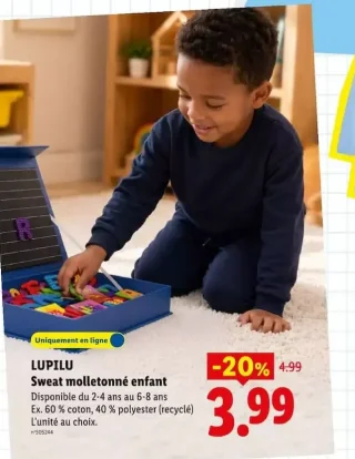 Lupilu Sweat molletonné enfant