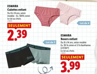 ESMARA Boxers enfant