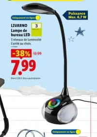 LIVARNO Lampe de bureau LED