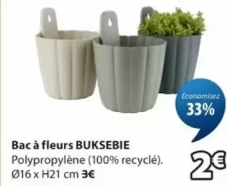 Bac à fleurs BUKSEBIE