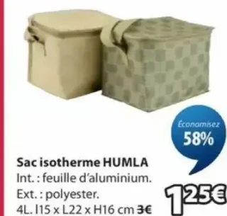 Sac isotherme HUMLA