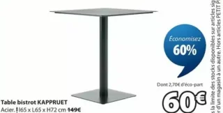 Table bistrot KAPPRUET