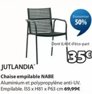 Chaise empilable NABE