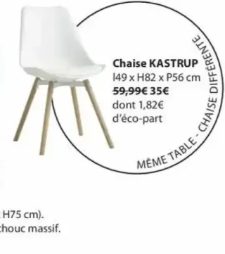 Chaise KASTRUP