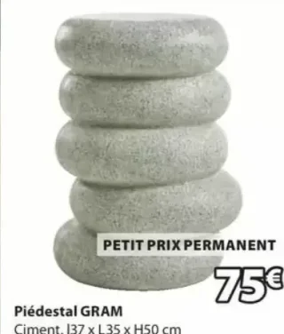 Piédestal GRAM