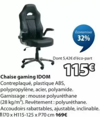 Chaise gaming IDOM