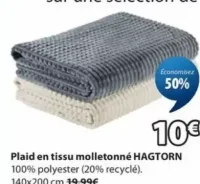 Plaid en tissu molletonné HAGTORN
