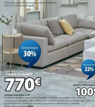 Canapé modulable LYBY