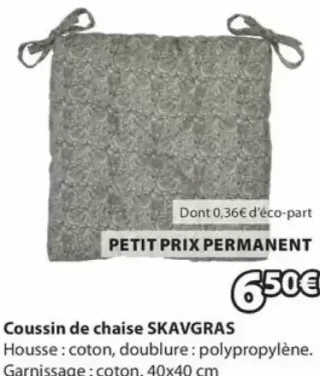 Coussin de chaise SKAVGRAS