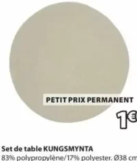 Set de table KUNGSMYNTA