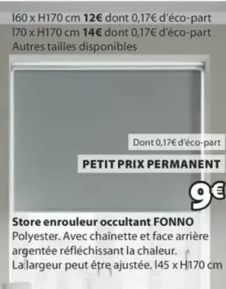 Store enrouleur occultant FONNO