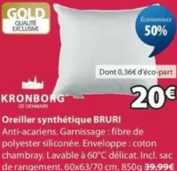Oreiller synthétique BRURI KRONBORG