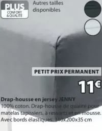 Drap-housse en jersey JENNY