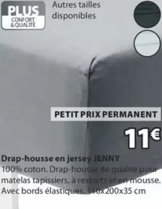 Drap-housse en jersey JENNY