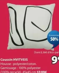 Coussin HVITVEIS