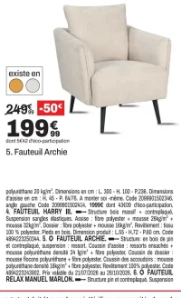 Fauteuil Archie