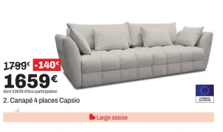 Canapé 4 places Capsio