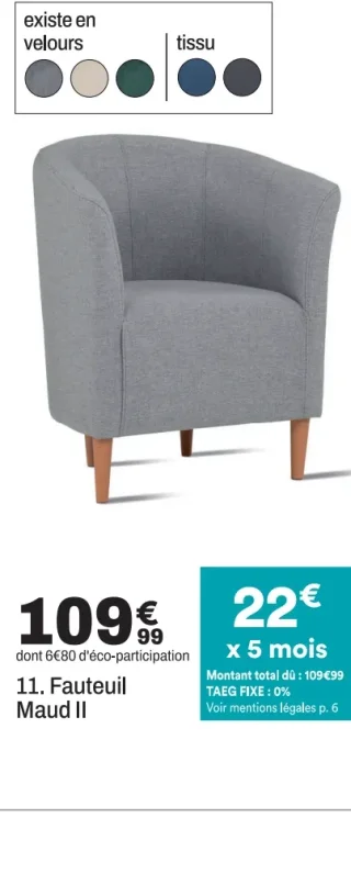 Fauteuil Maud II