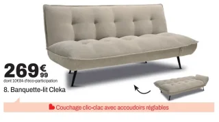 Banquette-lit Cleka