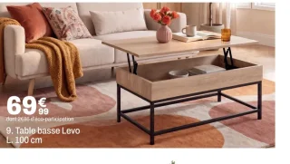 Table basse Levo L. 100 cm