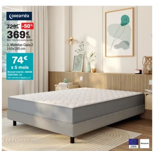 Dreamea Matelas Gaia 2 140x190 cm