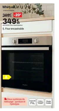 Four encastrable WHIRLPOOL OMR555RR0X