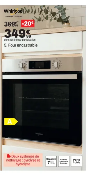 Four encastrable WHIRLPOOL OMR555RR0X