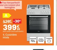 Cuisinière mixte BEKO FBE63131WCS