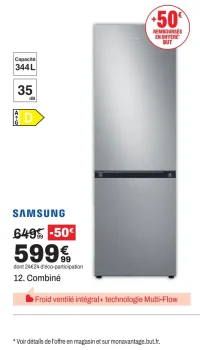 Réfrigérateur combiné Samsung
