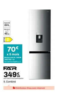 Réfrigérateur combiné FAR