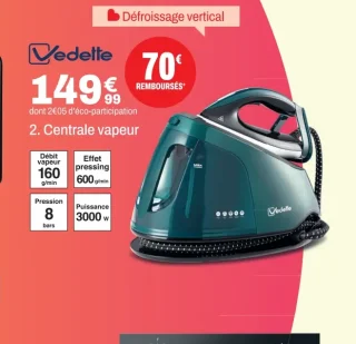 Centrale vapeur Vedette EC6029VD