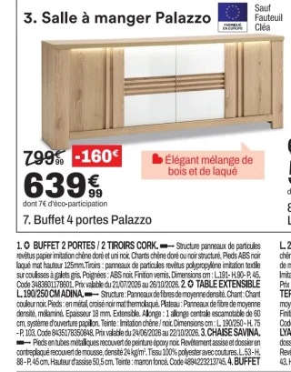 Buffet 4 portes Palazzo