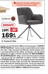 Fauteuil Cléa