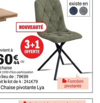 Chaise pivotante Lya
