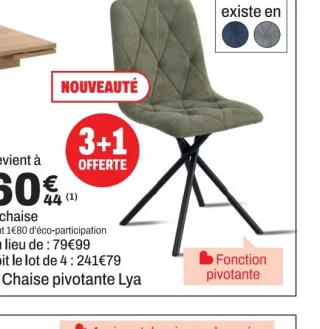 Chaise pivotante Lya