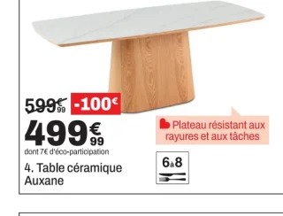 Table céramique Auxane