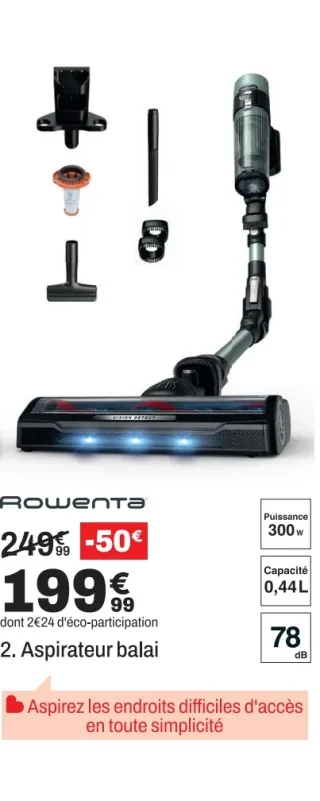 Rowenta Aspirateur balai