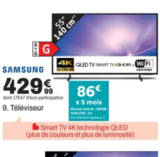 Téléviseur SAMSUNG 55Q7F3