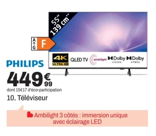 Téléviseur PHILIPS 55PUS8550/12