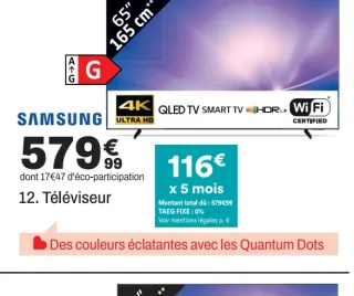 Téléviseur SAMSUNG 65Q7F3