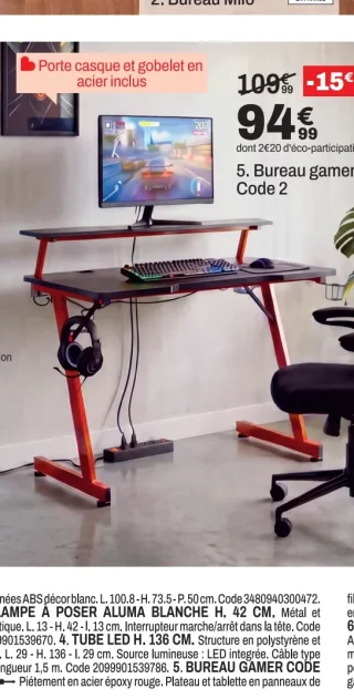 Bureau gamer Code 2