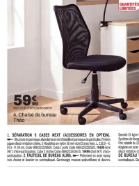 Chaise de bureau Théo