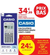 Calculatrice Graphique Graph Light+ Casio