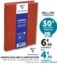 Agenda Scolaire Clairefontaine