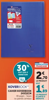 Cahier Koverbook Clairefontaine 24x32cm