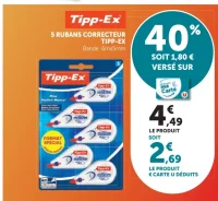 5 Rubans Correcteur Tipp-Ex