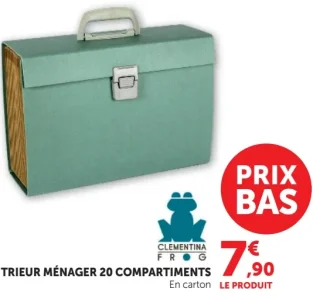 Trieur ménager 20 compartiments Clementina Frog