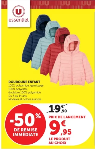 DOUDOUNE ENFANT U essentiel
