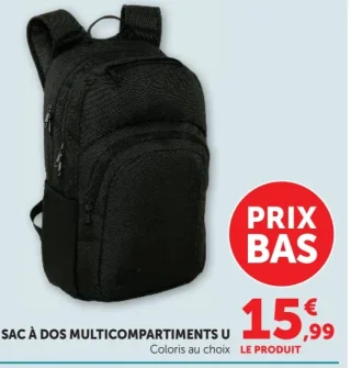 Sac à dos multicompartiments U