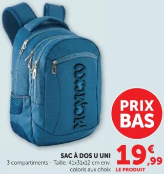 Sac à dos U Uni 3 compartiments